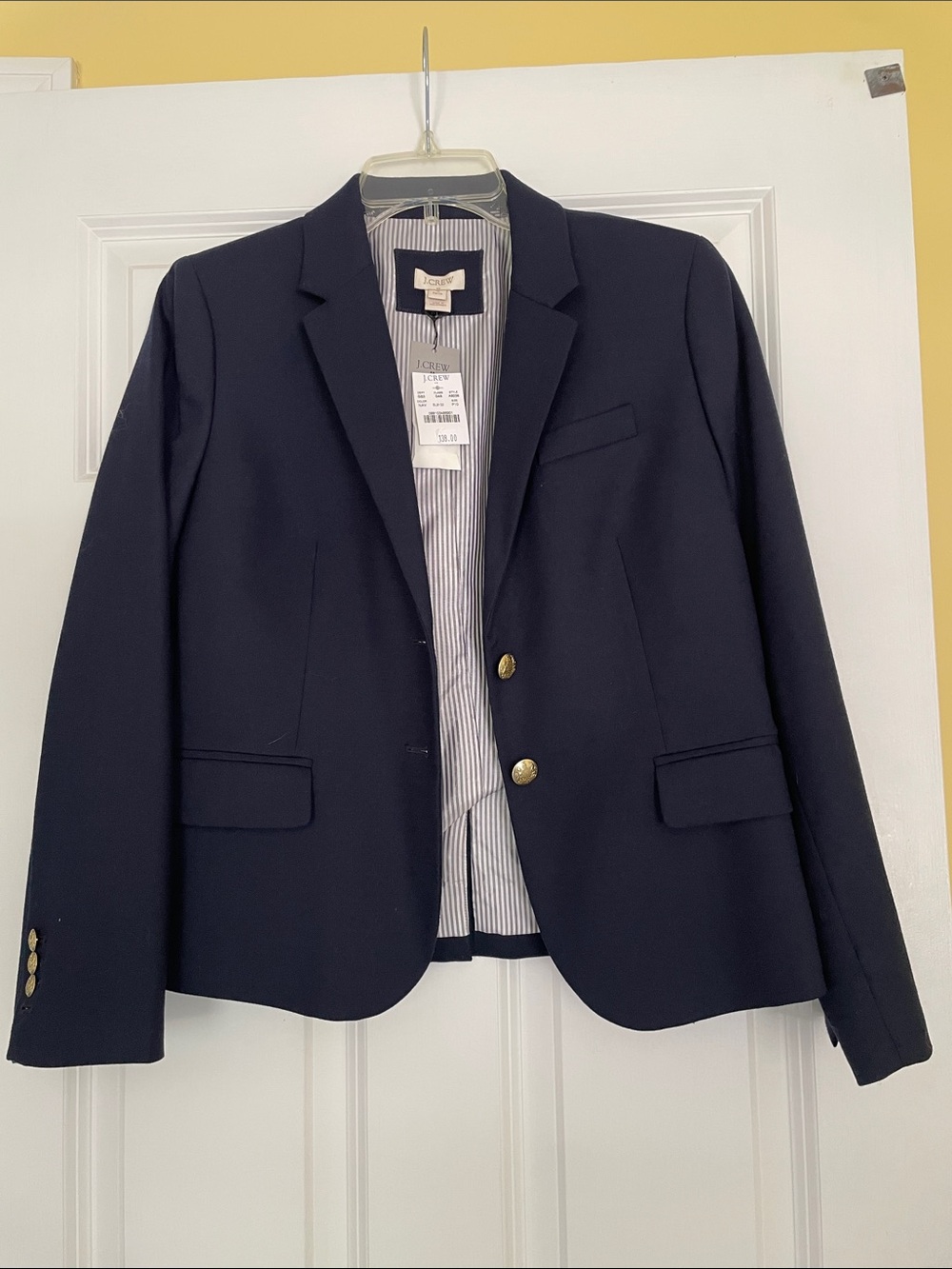 J. Crew Navy Blazer with Gold Buttons